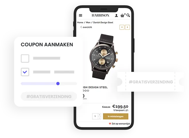 Coupon aanmaken om verzendkosten te laten vervallen